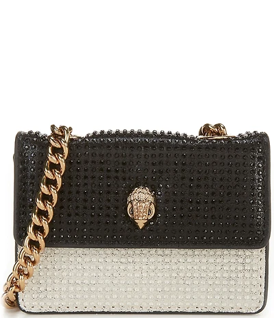 Kurt Geiger London Micro Kensington Rhinestone Colorblock Crossbody Bag