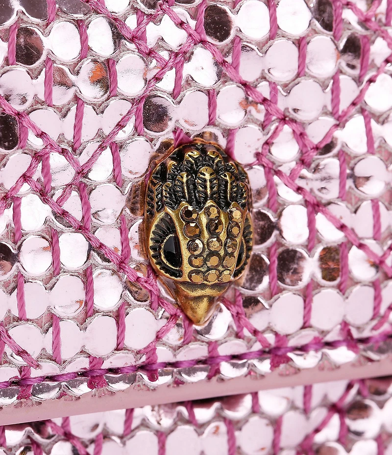 Kurt Geiger London Micro Kensington Metallic Crossbody Bag