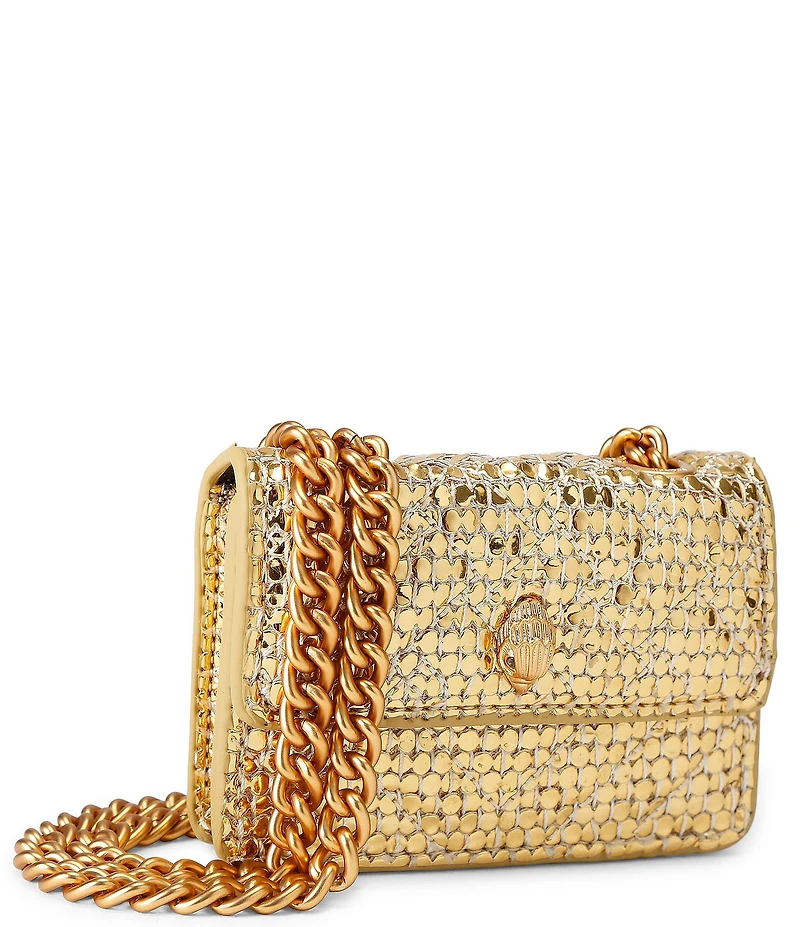 Kurt Geiger London Micro Kensington Metallic Crossbody Bag