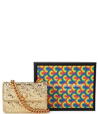 Kurt Geiger London Micro Kensington Metallic Crossbody Bag