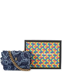 Kurt Geiger London Micro Kensington Denim Crossbody Bag
