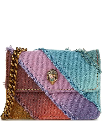 Kurt Geiger London Micro Kensington Denim Chain Strap Crossbody Bag