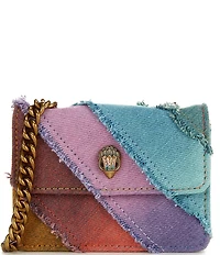 Kurt Geiger London Micro Kensington Denim Chain Strap Crossbody Bag