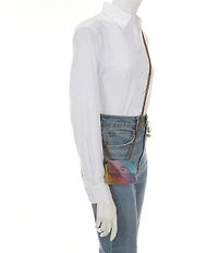Kurt Geiger London Micro Kensington Denim Chain Strap Crossbody Bag