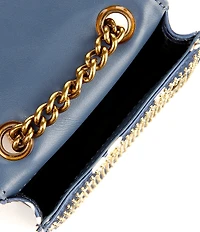 Kurt Geiger London Micro Kensington Floral Rhinestoned Crossbody Bag