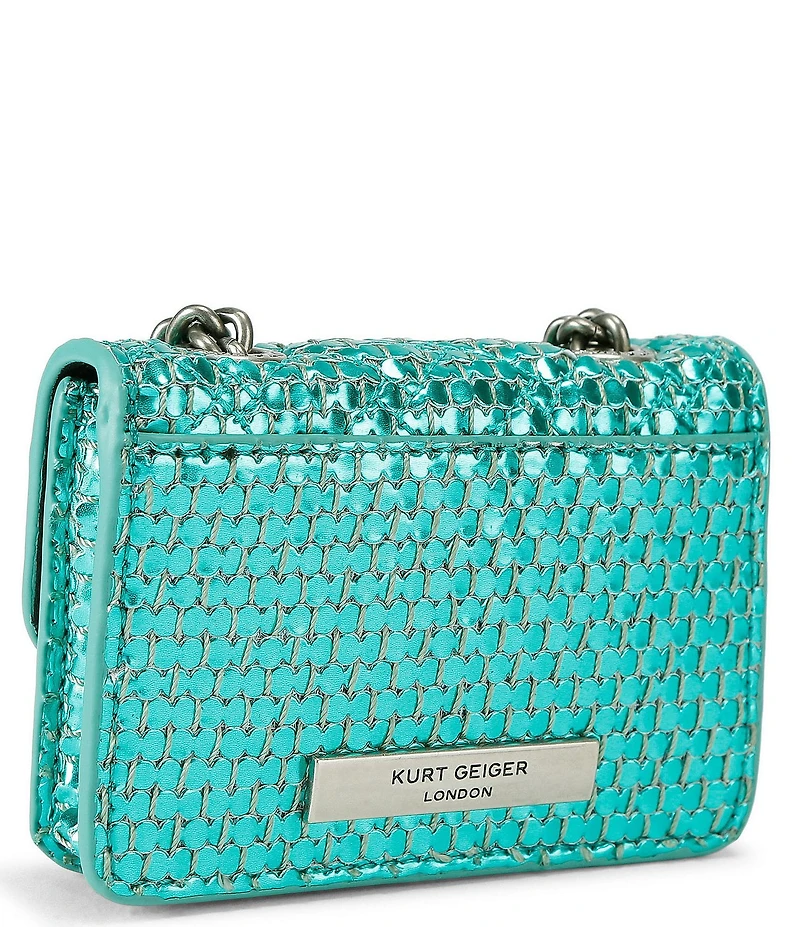 Kurt Geiger London Micro Kensington Metallic Crossbody Bag