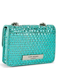 Kurt Geiger London Micro Kensington Metallic Crossbody Bag