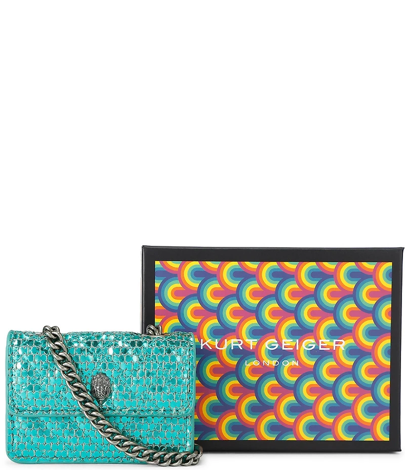Kurt Geiger London Micro Kensington Metallic Crossbody Bag