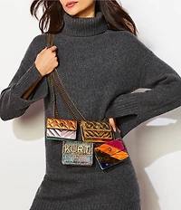 Kurt Geiger London Micro Kensington Metallic Crossbody Bag