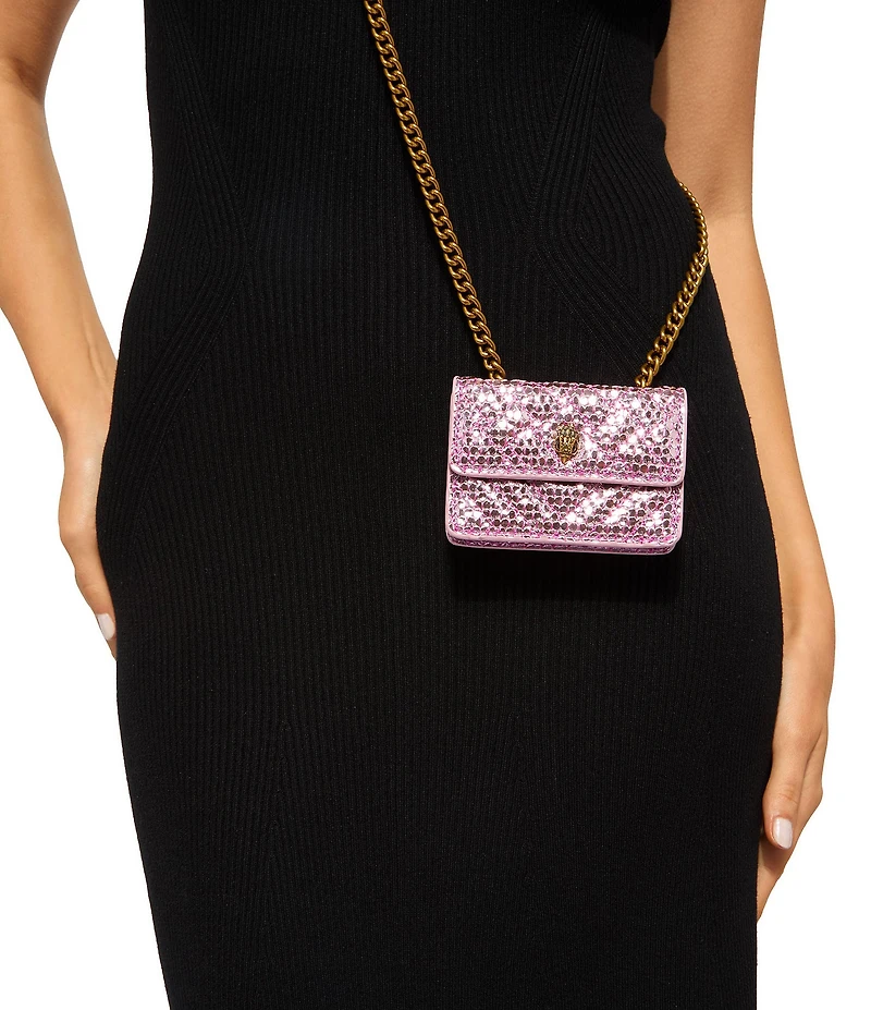 Kurt Geiger London Micro Kensington Metallic Crossbody Bag