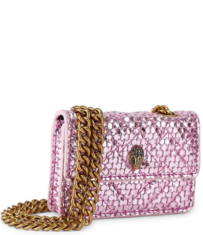 Kurt Geiger London Micro Kensington Metallic Crossbody Bag