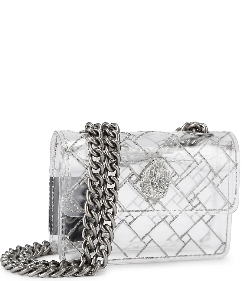 Kurt Geiger London Micro Kensington Clear Crossbody Bag