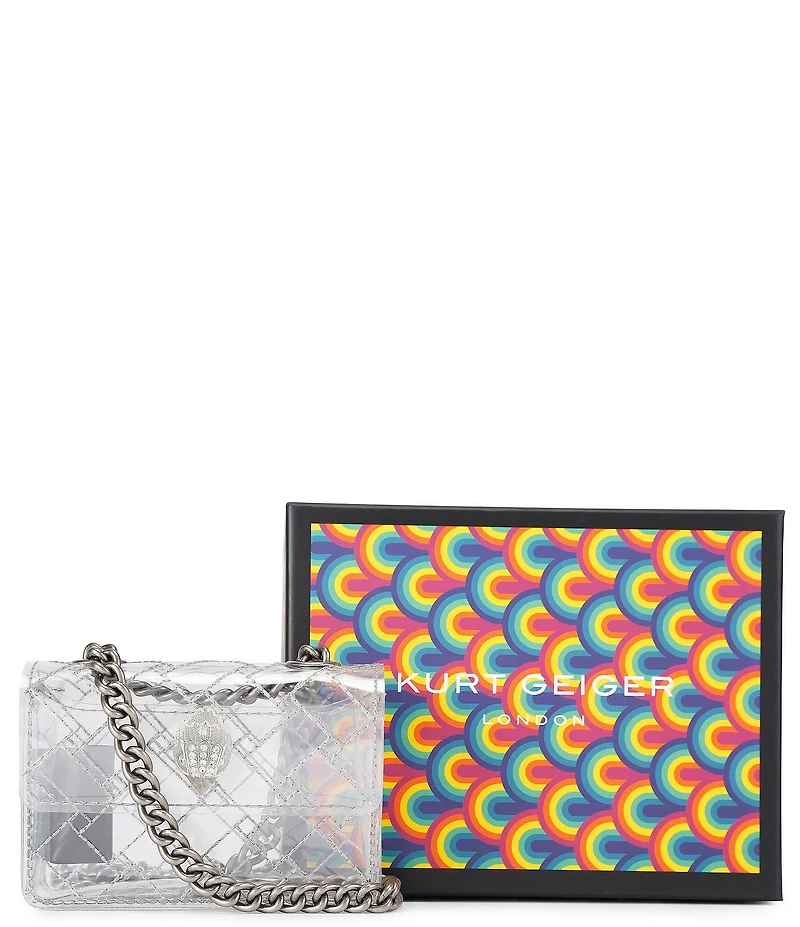 Kurt Geiger London Micro Kensington Clear Crossbody Bag