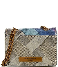 Kurt Geiger London Micro Kensington Denim Crossbody Bag