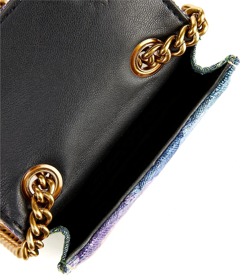 Kurt Geiger London Micro Kensington Denim Crossbody Bag