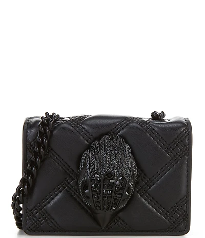 Kurt Geiger London Micro Kensington Drench Quilted Large Eagle Head Crossbody Bag