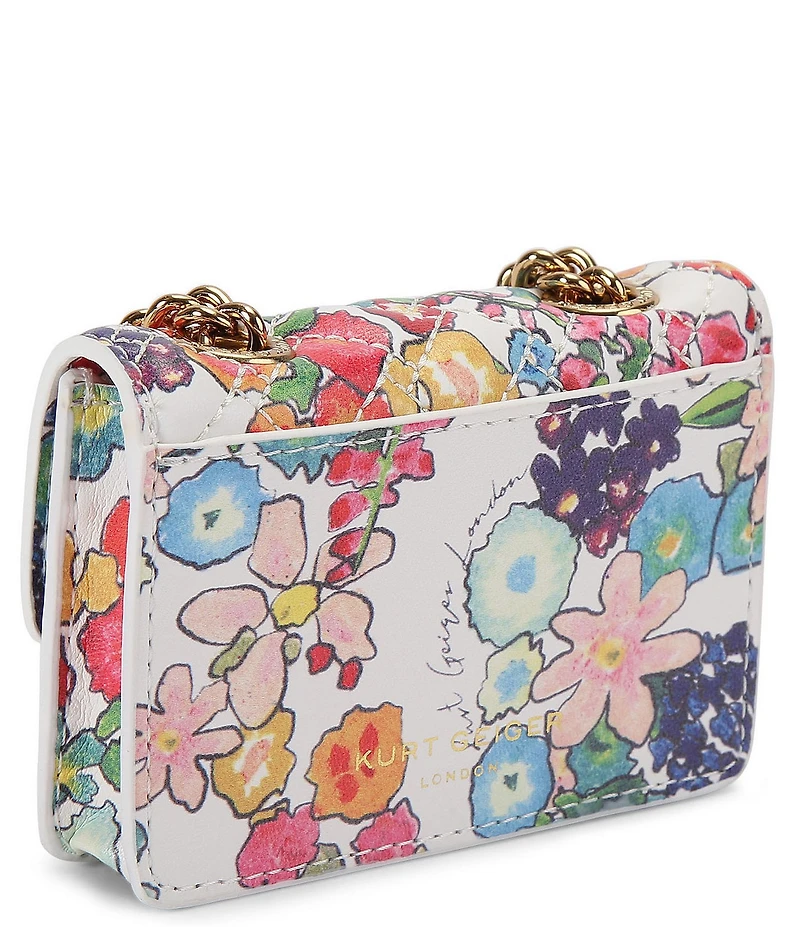 Kurt Geiger London Micro Kensington Floral Crossbody Bag