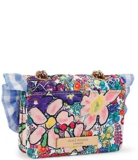 Kurt Geiger London Micro Kensington Floral Ruffle Gingham Kurt Crossbody Bag