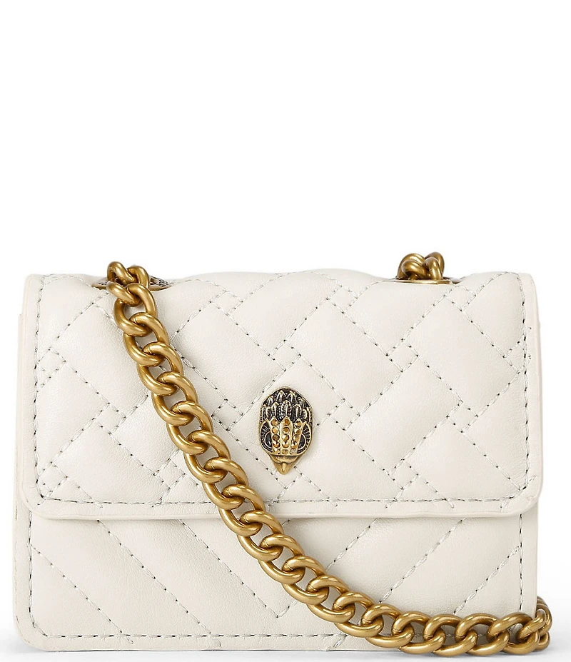 Kurt Geiger London Micro Kensington Quilted Chain Crossbody Bag