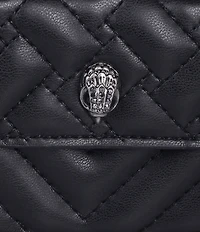 Kurt Geiger London Micro Kensington Silver Hardware Quilted Crossbody Bag