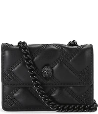 Kurt Geiger London Micro Kensington Triple Stiched Quilted Chain Crossbody Bag