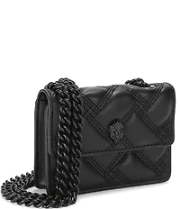 Kurt Geiger London Micro Kensington Triple Stiched Quilted Chain Crossbody Bag