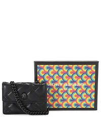 Kurt Geiger London Micro Kensington Triple Stiched Quilted Chain Crossbody Bag