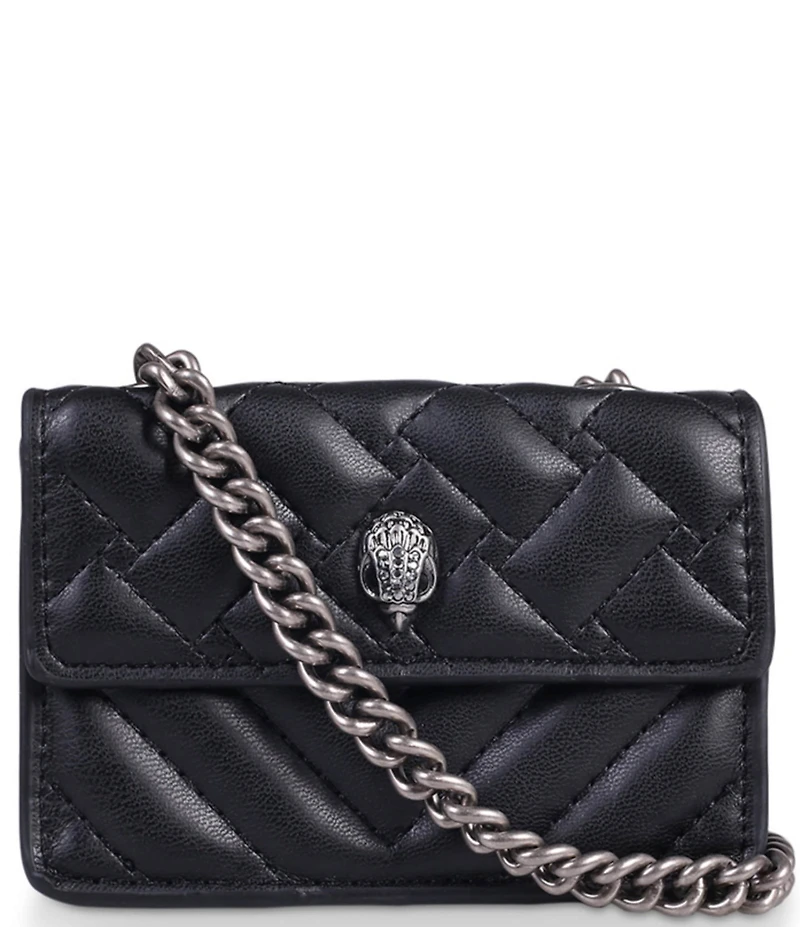Kurt Geiger London Micro Kensington Quilted Chain Crossbody Bag