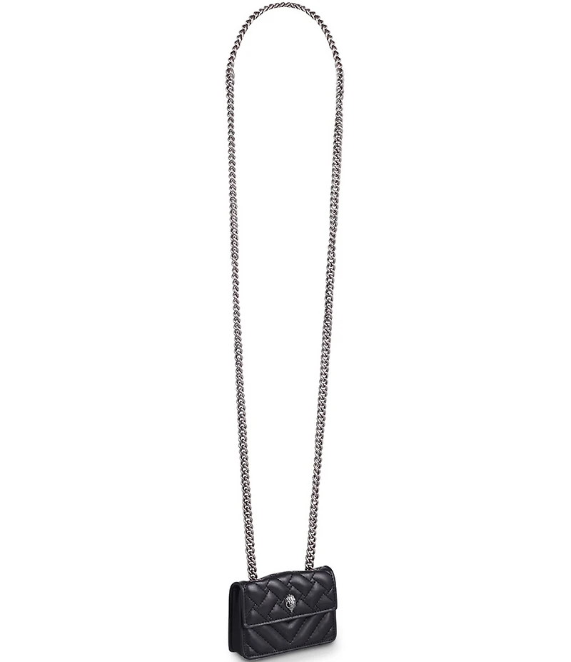 Kurt Geiger London Micro Kensington Quilted Chain Crossbody Bag