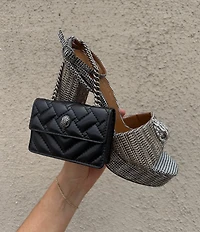 Kurt Geiger London Micro Kensington Quilted Chain Crossbody Bag