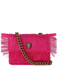 Kurt Geiger London Micro Kensington Rhinestone Fringe Crossbody Bag