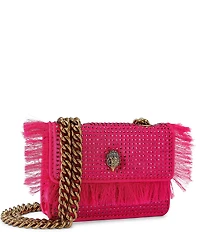 Kurt Geiger London Micro Kensington Rhinestone Fringe Crossbody Bag