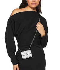 Kurt Geiger London Micro Metallic Sequin Crossbody Bag