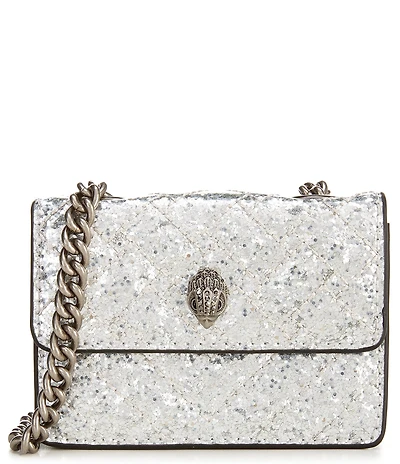 Kurt Geiger London Micro Metallic Sequin Chain Crossbody Bag