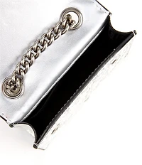 Kurt Geiger London Micro Metallic Sequin Chain Crossbody Bag
