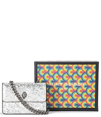 Kurt Geiger London Micro Metallic Sequin Chain Crossbody Bag