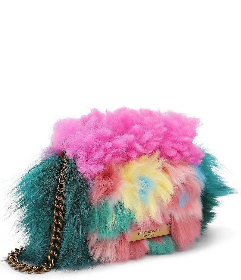 Kurt Geiger London Micro Oxford Mascot Faux Fur Crossbody Bag
