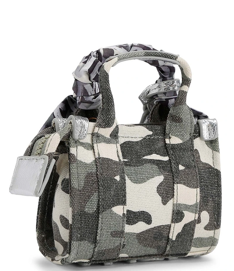 Kurt Geiger London Micro Southbank Camo Crossbody Scarf Handle Bag