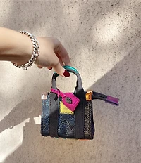 Kurt Geiger London Micro Southbank Geometric Pattern Crossbody Bag