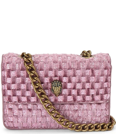 Kurt Geiger London Micro Velvet Kensington Chain Strap Crossbody Bag