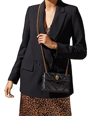Kurt Geiger London Mini Kensington Eagle Head Quilted Crossbody Bag