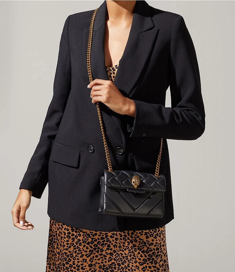 Kurt Geiger London Mini Kensington Eagle Head Quilted Crossbody Bag