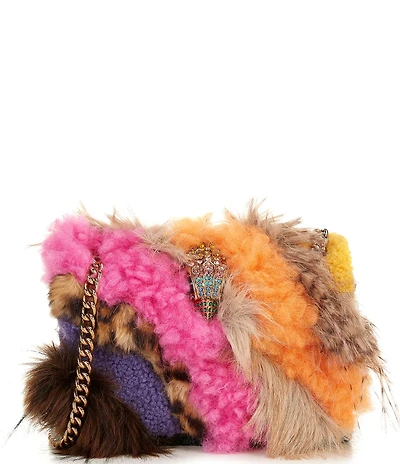Kurt Geiger London Mini Kensington Faux Fur Crossbody Bag