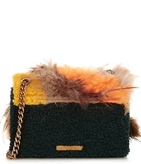 Kurt Geiger London Mini Kensington Faux Fur Crossbody Bag
