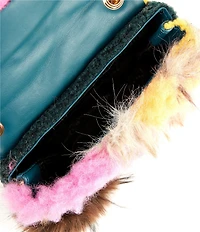Kurt Geiger London Mini Kensington Faux Fur Crossbody Bag