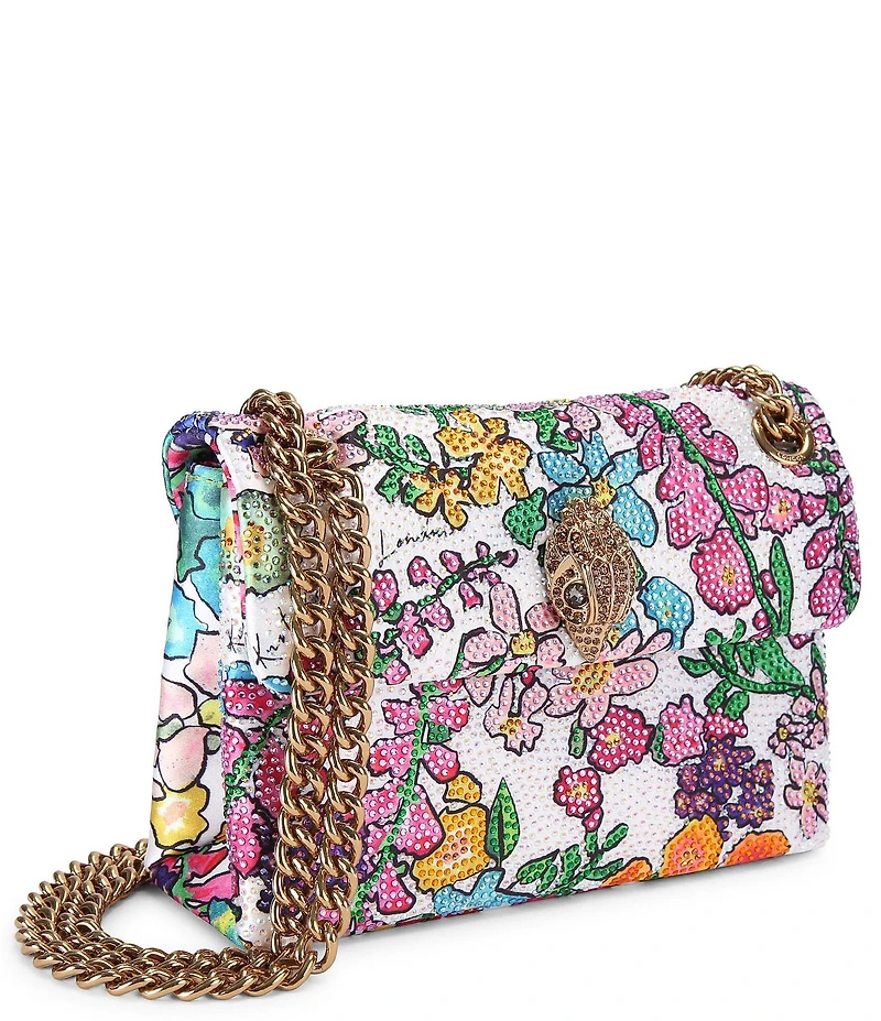 Kurt Geiger London Mini Kensington Floral Fabric Crossbody Bag