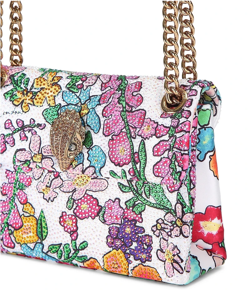 Kurt Geiger London Mini Kensington Floral Fabric Crossbody Bag