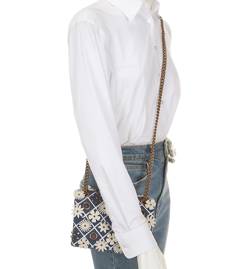 Kurt Geiger London Mini Kensington Flowers Convertible Crossbody Bag