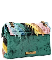 Kurt Geiger London Mini Kensington Beaded Fringe Crossbody Bag