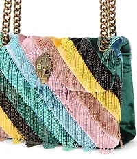 Kurt Geiger London Mini Kensington Beaded Fringe Crossbody Bag